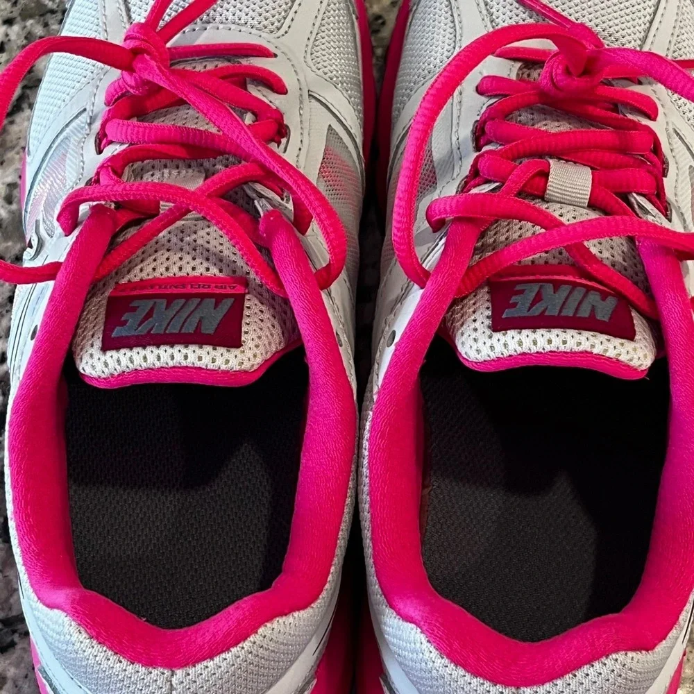 New Nike Air Relentless 3 Running Sneakers Womens 8 Gray‎ Pink 616596-001
